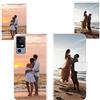 Sunrive Personalizzate Pelle Cover compatibile con TCL 40R personalizzabile con Foto Testi Frase Logo e Grafiche Personalizzata, cordino per cellulare universale