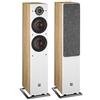 DALI Oberon 7 - Coppia di altoparlanti da pavimento in rovere chiaro con woofer in fibra di legno, sistema magnetico SMC & cupola morbida da 29 mm, per gli amanti della musica e home theater