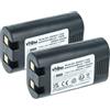 vhbw 2x batteria sostituisce Dymo W002856, 1759398, S0895840 per stampante (1600mAh, 7,4V, Li-Ion)