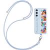 HBRYXJ Cover Personalizzata con Cordino per Samsung Galaxy A52/A52s 4G/5G, Personalizzate Custom Case con Foto e Test, Custodia con Laccio Tracolla Cellulare Regolabile e Rimovibile Cordino