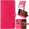 BELLA BEAR Custodia Wiko Power U10/U20 [Slot per schede] [Funzione di Supporto] [Custodia Portafoglio] Wiko Power U10/U20 Custodia(Rose Red)