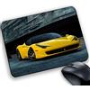 My Cust Tappetino Mouse Pad Personalizzabile, gadget compatibile per appassionati dello stile ferrari Style Maranello auto gialla prodotto non ufficiale - Prodotto non ufficiale