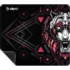 Kimpad ProEdge Series - Mousepad Gaming M - Tiger Bianca/Rossa 35x30x4 mm - Gomma Naturale, Impermeabile, Bordi Resistenti, Precisione & Controllo, Adatto a PC e Laptop, Design Elegante e Funzionale