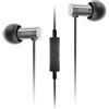 final E3000C - Auricolari in-ear compatte con telecomando e microfono in acciaio inossidabile, argento