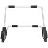 Phefop Porta del Tablet, Supporto per Tablet Regolabile, Supporto per, Rack per, Desktop Staccabile per, Libri, Tabelle di Copia, in Alluminio e in Plastica con Altezza