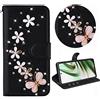 BLOTECH Protezioni per Realme Note 60 4G Cover Bling Bling Glitter Brillantini Brillante Nero Wallet Case Libro Leather Magnetico Flip Protettiva Portafoglio ID Slot Cover per Realme Note 60 4G,Volare