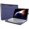 xisiciao Custodia protettiva 2 in 1 in pelle PU con portapenne, per Samsung Galaxy Book 4/5 Pro 360 e Book4 Ultra e Book 4 Pro/Edge da 16 pollici