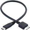 Hztuang Cavo per disco rigido, USB 3.1 Type-C maschio a USB 3.0 Micro-B cavo dati maschio per telefono con tablet