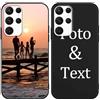 Yoedge Cover Personalizzata Custodia per Samsung Galaxy S22 Ultra 5G 6,8 Personalizzato con Foto Testi Disegni, Personalizza Custodia con Immagine Nera Personalizzabili Case per Samsung S22 Ultra 5G