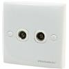 DealMux Camera Pal Pannello Piatto TV Antenna Televisiva Presa Doppia Presa di Parete