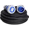 ELETTROWATT Prolunga Elettrica Industriale Professionale - Spina e Presa CEE 3 Poli, Cavo 3G2.5, protezione IP67, rivestimento in neoprene 220V 16A da esterno per camper campeggio cantiere (5Metri)