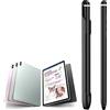 BAILI Penne di input compatibili con Samsung Galaxy Tab A9+/Tab A8, S Pen sottile di ricambio per Galaxy Tab S10 FE+, Samsung Tab Universal penne stilo + slot per S-Pen-Nero