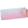 DAMMOMKO Cover per tastiera Apple iMac 2024-2021 24 pollici Magic Keyboard A2450/A2449 con Touch ID, iMac 24 pollici M4 M3 M1, Mac mini accessori pelle, colore rosa sfumato