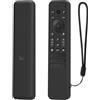 Hesupy Custodia protettiva in silicone per telecomando Sony RMF-TX920U RMF-TX910U, antiscivolo, morbida, antiurto, con cordino (nero)