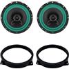 IPNOSIS Kit 2 casse IP-01165 per BMW MINI R50 e R53 dal 2001 al 2006, MINI Cabriolet R52 dal 2004 al 2008 con 2 Supporti Anteriori