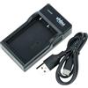 vhbw caricatore USB-C compatibile con Nikon EN-EL9a, EN-EL9 per camera + cavo USB-C + LED