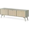 Muebles Slavic Forest Mobile TV 158 cm, Colore Eucalipto Beige, Mobili da Soggiorno, Con Gambe (Eucalipto)