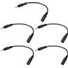 QUARKZMAN 5 Pezzi Adattatore di Punta Connettore 5,5x2,1 a 3,0x1,1mm 17cm | Convertitore per Collegamento Alimentazione DC
