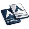 Linux Arch Linux, adesivo per custodie, 37 mm x 25 mm