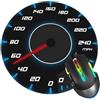 ZUIDSYI Tappetino per mouse con macchina da corsa, tappetino per mouse con tachimetro per scrivania, bordo cucito, con base in gomma antiscivolo, tappetino per mouse da gioco per computer portatile, casa,
