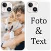 Yoedge Cover Personalizzata Custodia per iPhone 15 6,1 Personalizzato con Foto Testi Disegni Personalizza Custodia Immagine, Antiurto Bianco Personalizzabili Case per iPhone 15