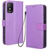RonRun RonRon Cover TCL 403 Libro, Flip Custodia Portafoglioin Pelle, Antiurto case per TCL 403, viola