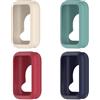 Bdsidy Silicone Custodie Compatibili con Xiaomi Band 9 Pro Smartwatch, Protettive in TPU Cover Morbido Shell Accessori per Xiaomi Band 9 Pro Accessori per Smartwatches (Bianco+Verde+Rosso+Blu)