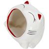 Ipetboom Supporto per Smartphone in Ceramica a Forma di Gatto Amplificatore Audio, Porta Telefono da Tavolo Multifunzione Vano Portaoggetti per Ufficio e Casa