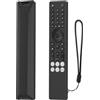 Hesupy Custodia protettiva in silicone per TCL RC833A, custodia morbida per telecomando RC833A, protezione antiscivolo per bastone TV con cordino (nero)