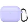 GIOPUEY Cover Compatibile con Airpods Pro 3 2025, Cilicone Custodia, Ultrasottile Case Cover, Antiurto, Resistente ai Graffi - Purple