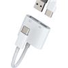 Kefiany Adattatore da USB-C a USB per Apple iPhone15 Pro Max Plus per iPad Air Mini Macbook Compatibile per Samsung Galaxy (2 in 1) Tipo Dongle OTG Accessori Cavo di Ricarica Thunderbolt Convertitore di