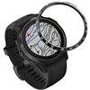 AISPORTS Anello per Lunetta Compatibile con Garmin Fenix 6S/6S Pro/6S Sapphire Bezel Bezel Loop Cover Adesiva Cover Protettiva AntiGraffio con Castone in Metallo per Fenix 6S/6S Pro/6S Sapphire
