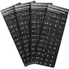 Agatige Adesivi Tastiere AZERTY, 4 Pezzi Adesivi Sostitutivi con Lettere Tastiera Layout Francese Protezione Portatile Accessorio per Computer Desktop PC, Conversione di Tastiera QWERTY in AZERTY
