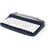 Gsrimgratoe Tastiera Fili Bluetooth Macchina da Scrivere Ufficio Meccanica Feel Tablet Universale Retro Round Keycap Notebook Keyboard,B