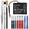 CELLONIC 1x Batteria per Navigatore GPS Compatibile con TomTom Start 25, Via 135, Via 135M, KL1 - (900mAh, 3.7V) + Set di strumento