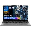 BMAX PC Portatile 15,6 Pollici N95 CPU (Fino a 3,4GHz) 512GB SSD 12GB LPDDR5 Computer Portatile Espandi a 1TB Win 11 Pro Notebook, USB3.2x2, BT5.0, WiFi5 IPS FHD Laptop con Film per Tastiera Italiana