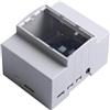 VRTYVEYBB Per Raspberry Pi Enclosure con porta di visualizzazione trasparente, materiale ABS per Pi 4B e 3B su guida DIN (Pi3B+ventola+raffreddamento)