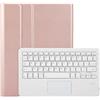 Generic XYAL Covers e Custodie, Cover con tastiera touch staccabile, custodia protettiva in pelle compatibile con Samsung Galaxy Tab A8 10.5 pollici 2021 X205/X200(Rose Golden)