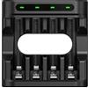 XTAR Batteria AA - Caricabatterie XTAR L4 batteria ricaricabile AA AAA caricabatterie per batterie al litio da 1,5 V e 1,2 V NiMH