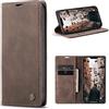 WenBaby CaseMe Cover per iPhone 11 Pro, Magnetica Cover a Libro con Slot per Schede, Custodia in PU Pelle Portafoglio per iPhone 11 Pro, Marrone Scuro