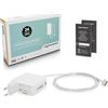 Movano Magsafe 2 caricabatterie per Apple MacBook Pro/Air, 60 W, 16,5 V 3,65 A, compatibile con A1425/A1435/A1465/A1466