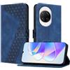 OKZone Cover per Huawei Nova 14 Pro 5G,Custodia a Libro in Pelle Protettiva Folio Portafoglio con Chiusura Magnetica e Slot per Carte Wallet Case Flip Cover(Blu)