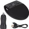 Annadue Kit Vivavoce Bluetooth per Auto, Altoparlante Bluetooth 5.0, Microfono Omnidirezionale, Funzione Antifurto