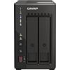Qnap TS-253E 8G, 2 bay NAS (Intel® Celeron® J6412 4 core/4 thread, Turbo fino a 2,6 GHz, Dual 2,5 GbE) 8 TB bundle con dischi rigidi WD RED Plus da 4 TB