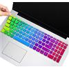 imComor Cover per tastiera per Lenovo Ideapad 3 15 15,6 pollici 15,6 pollici Laptop Keyboard Cover Skin (con tastierino numerico), 2020 Lenovo Ideapad 3 15 Accessori, Rainbow (layout USA)