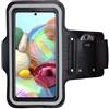 CoverKingz Porta cellulare da corsa per Samsung Galaxy A51 - Porta telefono corsa con tasca portach Galaxy A51 - Portacellulare per correre Fascia braccio smartphone Nera
