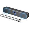 Niniang Altoparlanti Bluetooth per computer con pulsante di controllo del volume e ingresso ausiliario 3,5 Mm, altoparlante portatile soundbar per PC portatile, installazione semplice, facile da usare