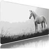 Liutuedy Alfombrilla de Mouse para Juegos, Grigio, XXL, Antideslizante, Impermeable, Diseño de animale, Extendido, Grande, 600x300x3mm, para PC, Laptop, Ufficio, Famiglia d-681