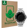 ScreenLeaf 2 Pezzi Pellicola protettiva per Withings ScanWatch Nova (42 mm) [Proteggi Schermo Sostenibili, Clear, Antigraffio]