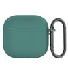 GIOPUEY Cover Compatibile con AirPods 4 2024, Cilicone Custodia, Ultrasottile Case Cover, Antiurto, Resistente ai Graffi - Verde militare